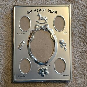 Silver Baby Photo Frame